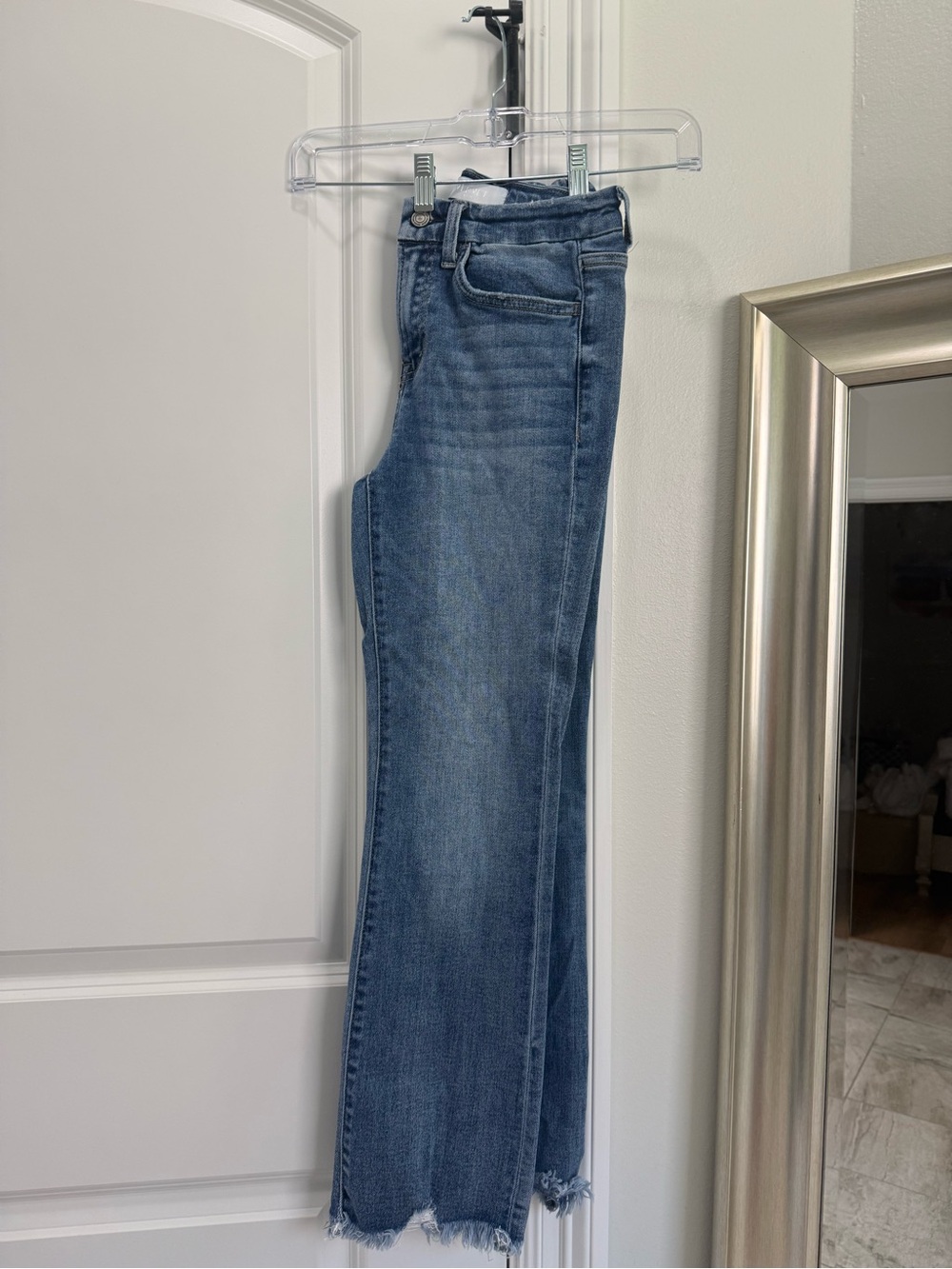 Boutique High-Rise Flared Women's Jeans - Washed Blue